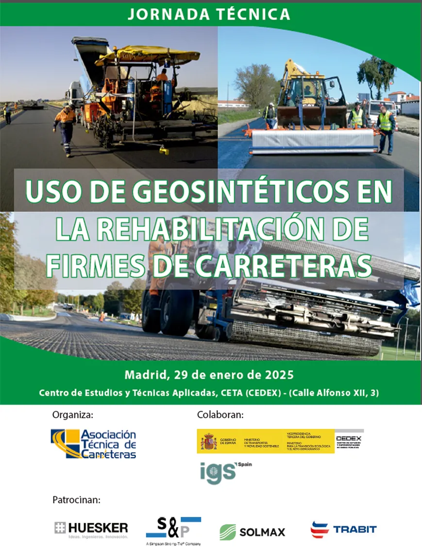 Cartel jornada geosintéticos ATC