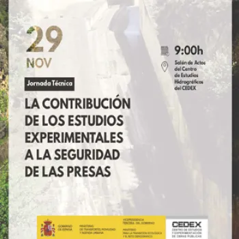 Cartel jornada seguridad de presas