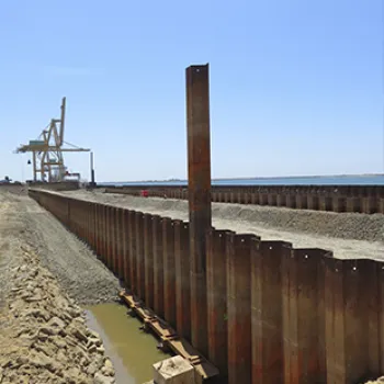 Imagen de un muelle portuario