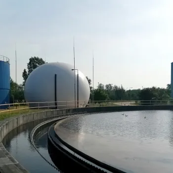 Vista de una depuradora