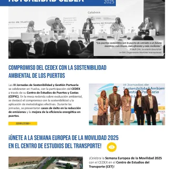 Portada del Boletín 05 ACTUALIDAD CEDEX