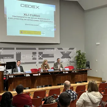 Inauguración del XLI Curso sobre Tratamiento de Aguas Residuales y Explotación de Estaciones Depuradoras