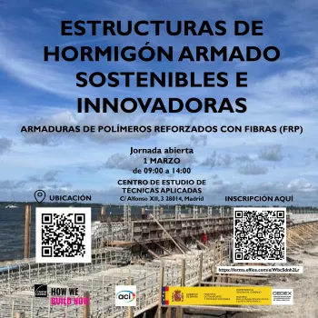 Cartel de la jornada ESTRUCTURAS DE HORMIGON ARMADO