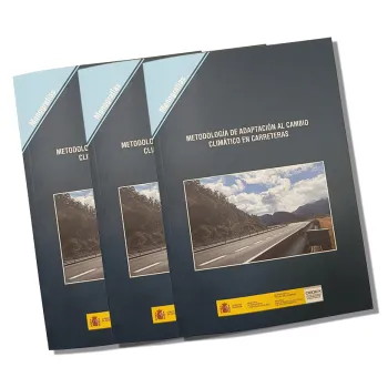 Portada de la monografía metodología de adaptación al cambio climático en carreteras